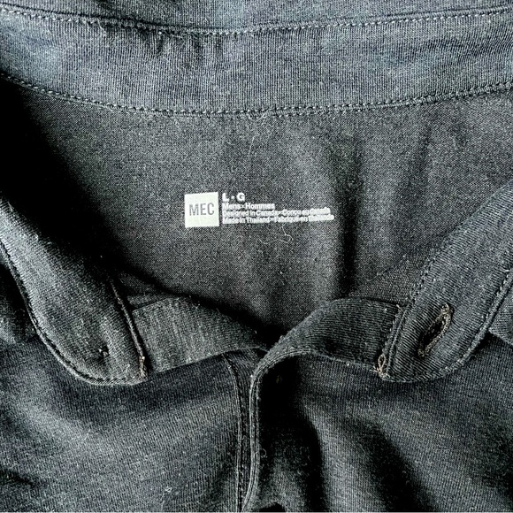 MEC All Day Essentials Polo Tee - Men's in large, light black - Picture 3 of 6